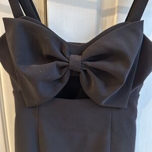 NBD black dress with Bow from Revolve